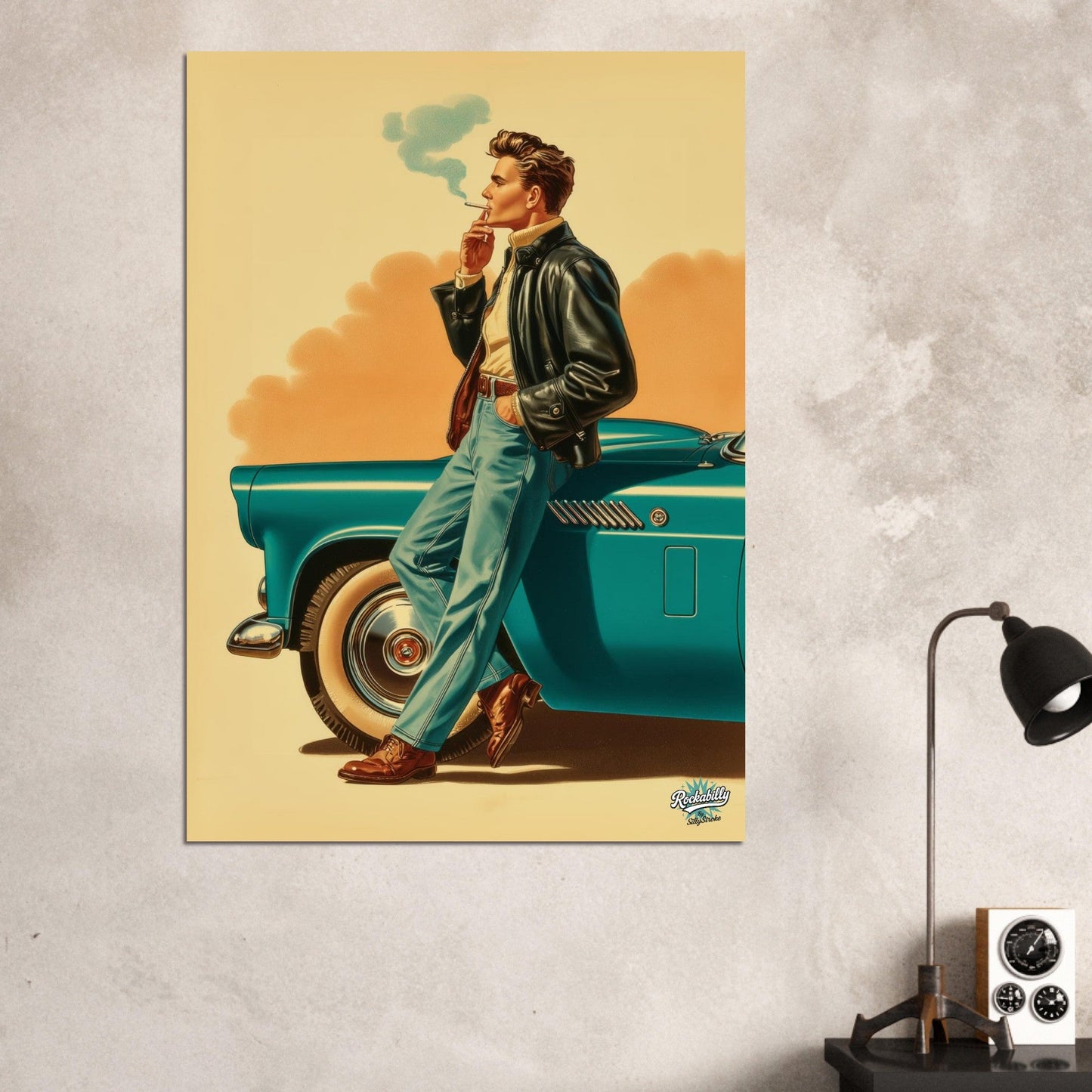 Rockabilly Poster - Vintage Wall Art - Design 15 of 20 - Sillystroke