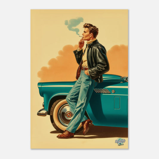 Rockabilly Poster - Vintage Wall Art - Design 15 of 20 - Sillystroke
