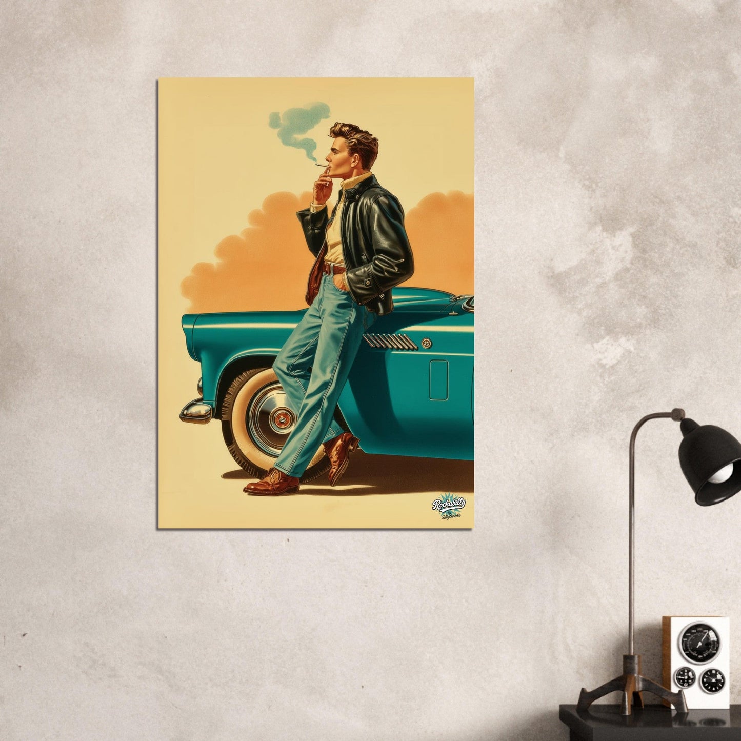 Rockabilly Poster - Vintage Wall Art - Design 15 of 20 - Sillystroke