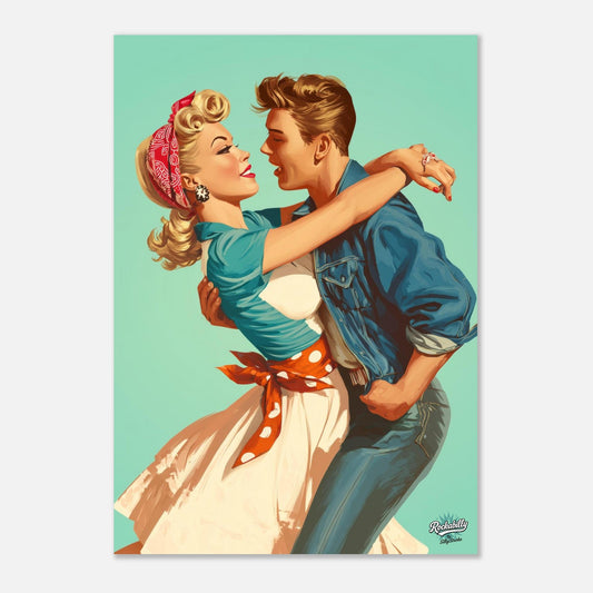 Rockabilly Poster - Vintage Wall Art - Design 16 of 20 - Sillystroke