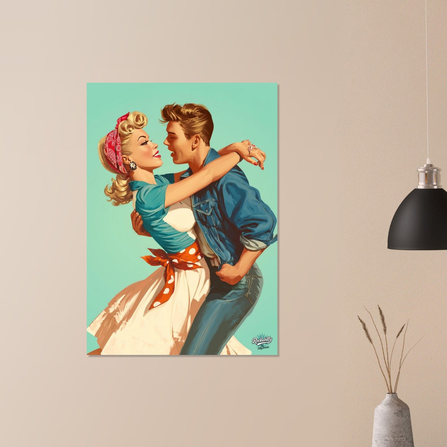 Rockabilly Poster - Vintage Wall Art - Design 16 of 20 - Sillystroke