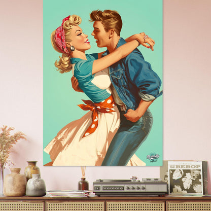 Rockabilly Poster - Vintage Wall Art - Design 16 of 20 - Sillystroke
