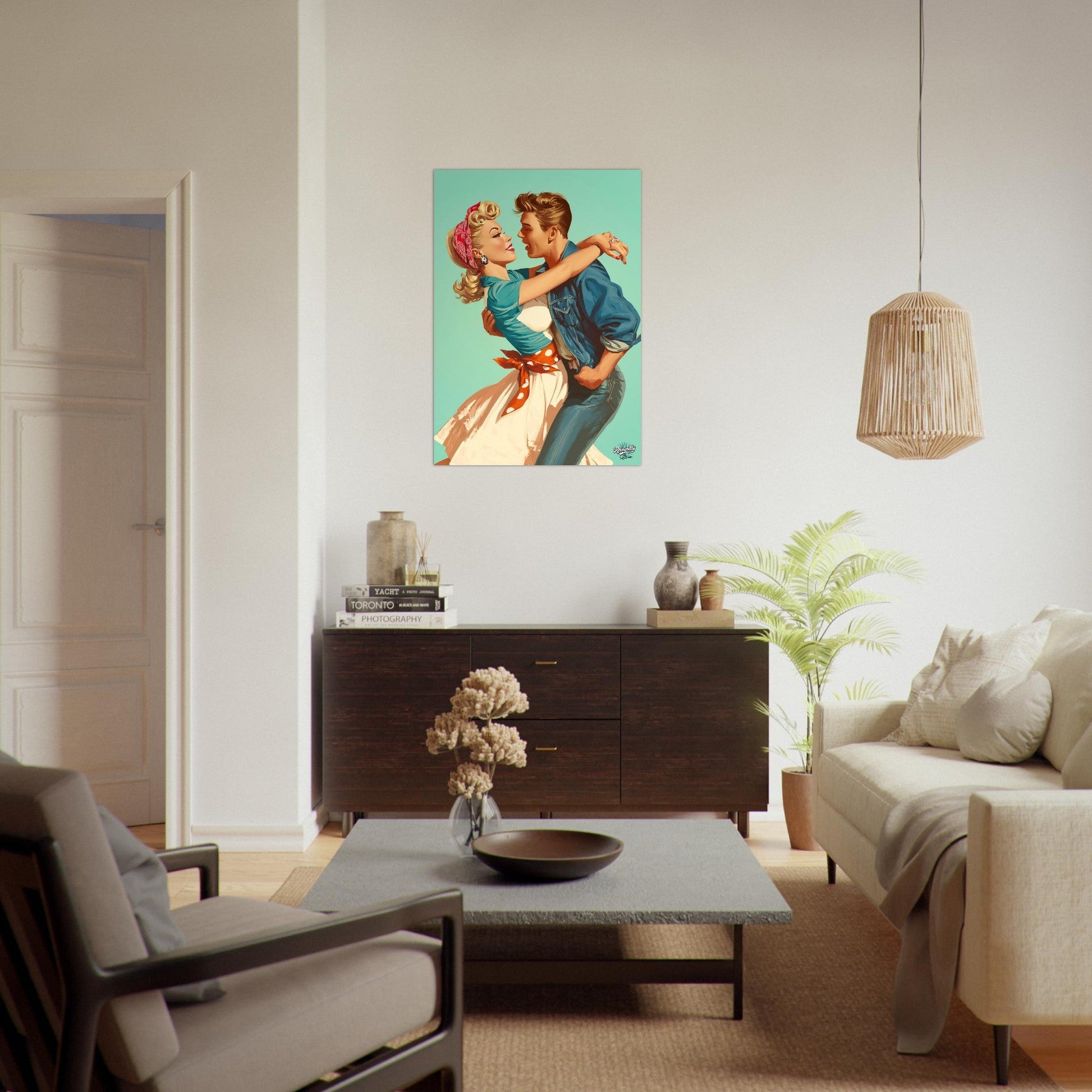 Rockabilly Poster - Vintage Wall Art - Design 16 of 20 - Sillystroke