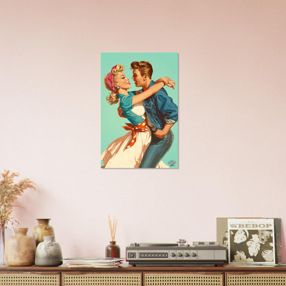 Rockabilly Poster - Vintage Wall Art - Design 16 of 20 - Sillystroke