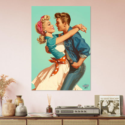Rockabilly Poster - Vintage Wall Art - Design 16 of 20 - Sillystroke
