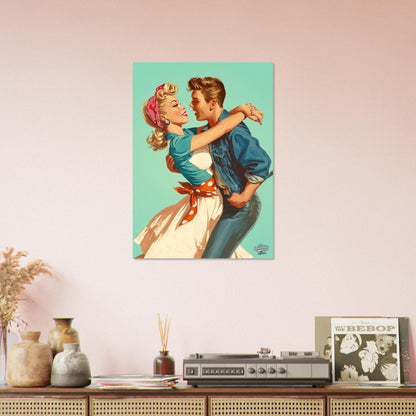 Rockabilly Poster - Vintage Wall Art - Design 16 of 20 - Sillystroke