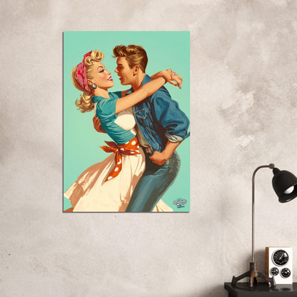 Rockabilly Poster - Vintage Wall Art - Design 16 of 20 - Sillystroke