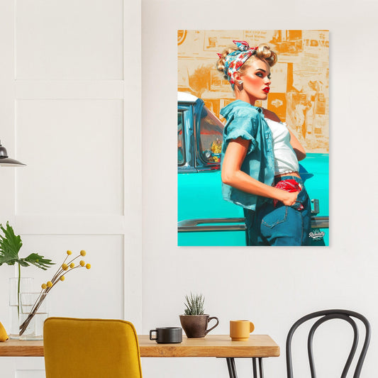 Rockabilly Poster - Vintage Wall Art - Design 2 of 20 - Sillystroke