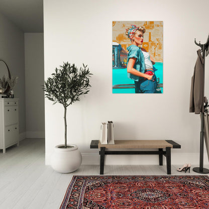 Rockabilly Poster - Vintage Wall Art - Design 2 of 20 - Sillystroke