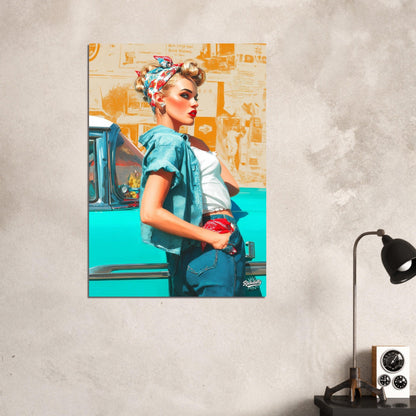 Rockabilly Poster - Vintage Wall Art - Design 2 of 20 - Sillystroke