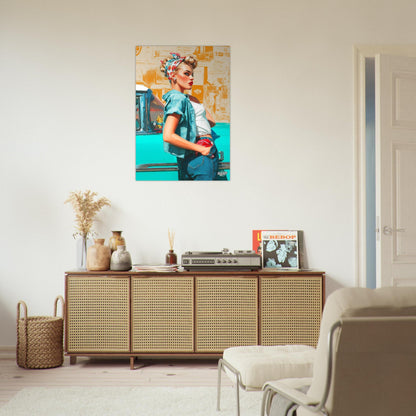 Rockabilly Poster - Vintage Wall Art - Design 2 of 20 - Sillystroke