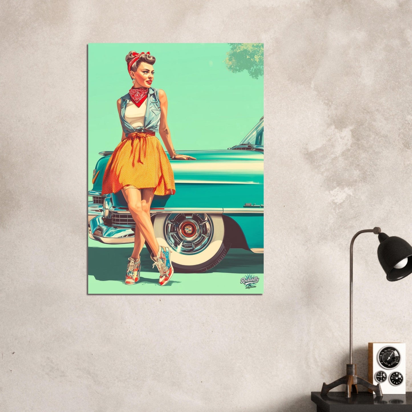 Rockabilly Poster - Vintage Wall Art - Design 3 of 20 - Sillystroke