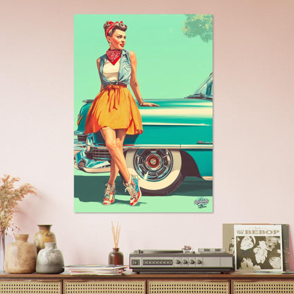 Rockabilly Poster - Vintage Wall Art - Design 3 of 20 - Sillystroke