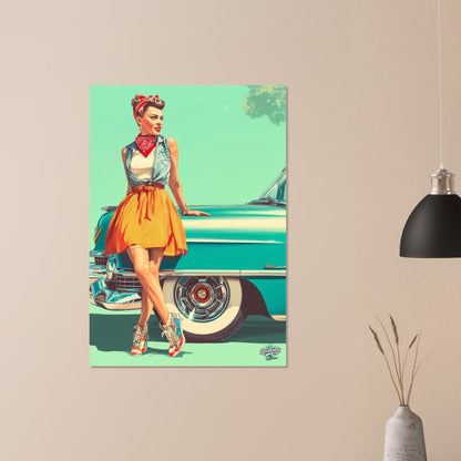 Rockabilly Poster - Vintage Wall Art - Design 3 of 20 - Sillystroke
