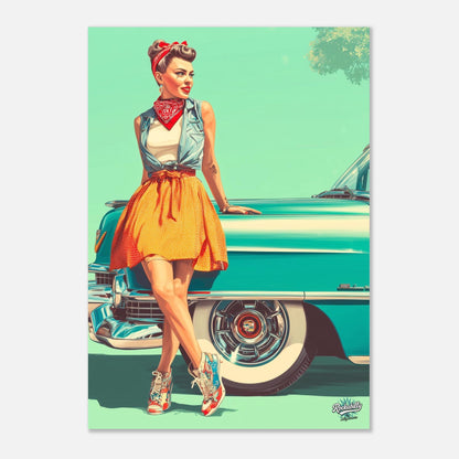 Rockabilly Poster - Vintage Wall Art - Design 3 of 20 - Sillystroke