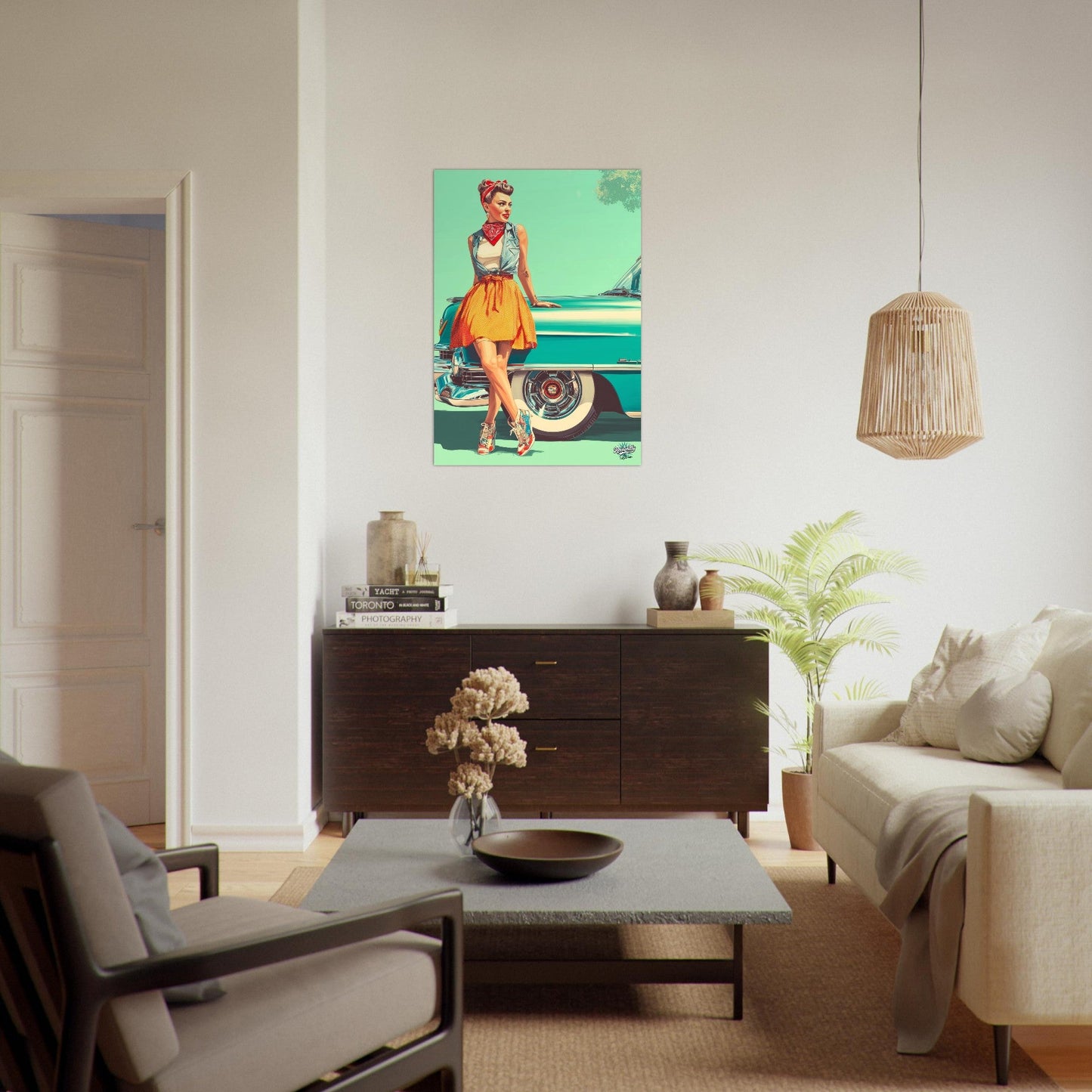 Rockabilly Poster - Vintage Wall Art - Design 3 of 20 - Sillystroke