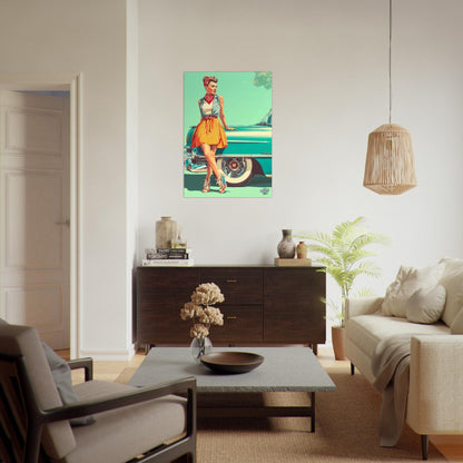 Rockabilly Poster - Vintage Wall Art - Design 3 of 20 - Sillystroke