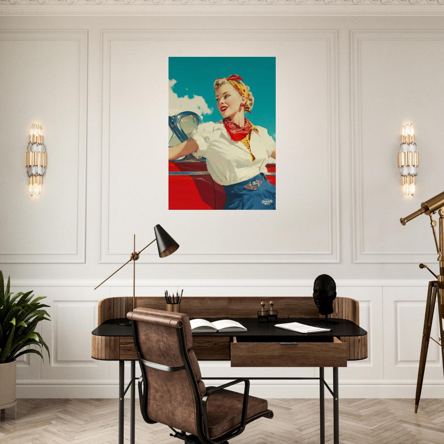 Rockabilly Poster - Vintage Wall Art - Design 4 of 20 - Sillystroke