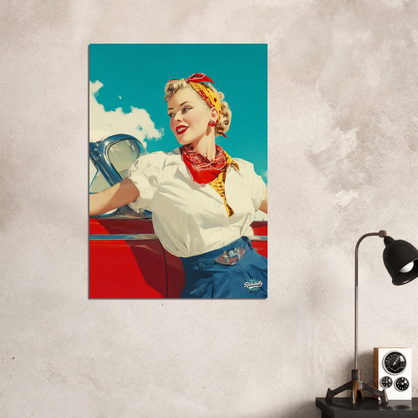 Rockabilly Poster - Vintage Wall Art - Design 4 of 20 - Sillystroke