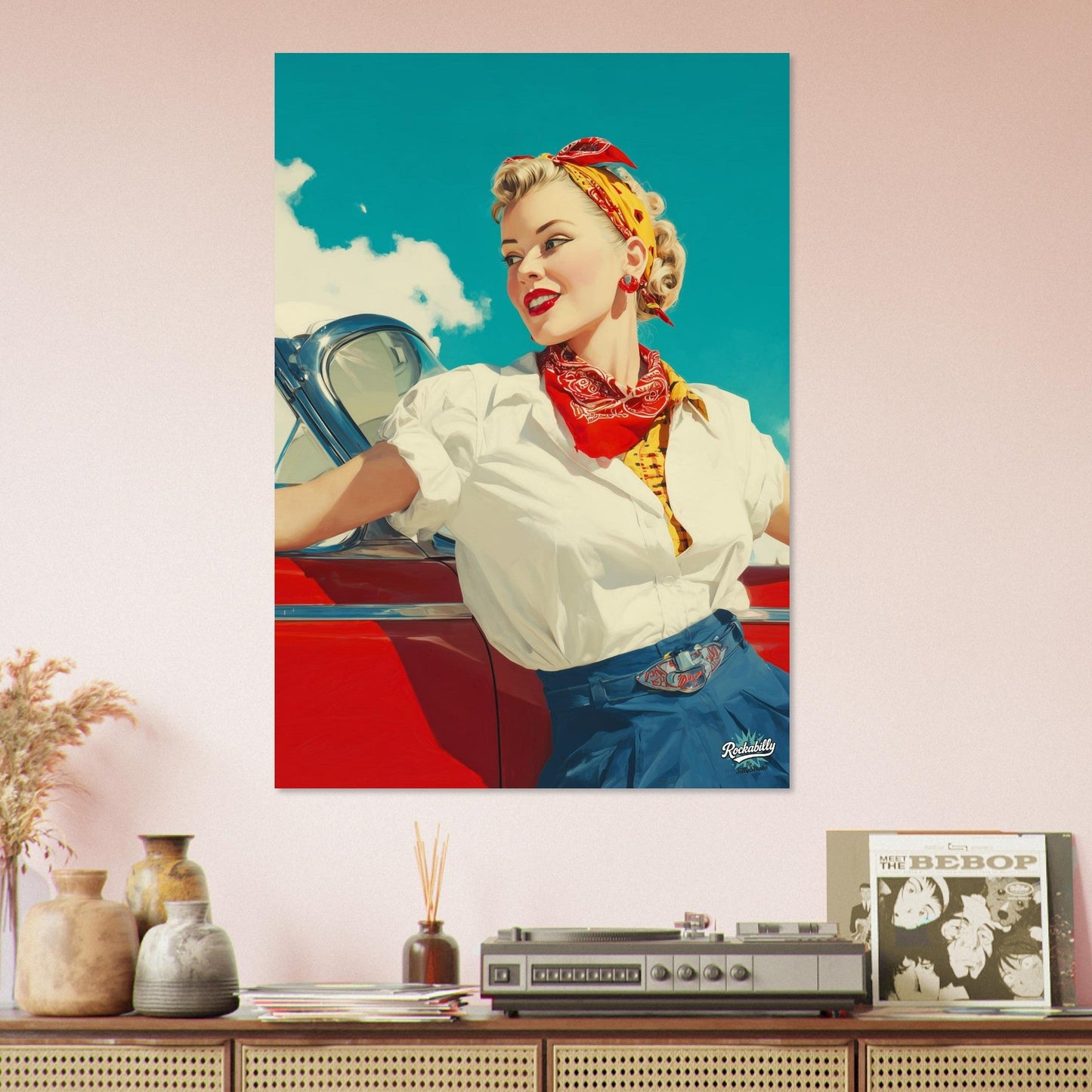 Rockabilly Poster - Vintage Wall Art - Design 4 of 20 - Sillystroke