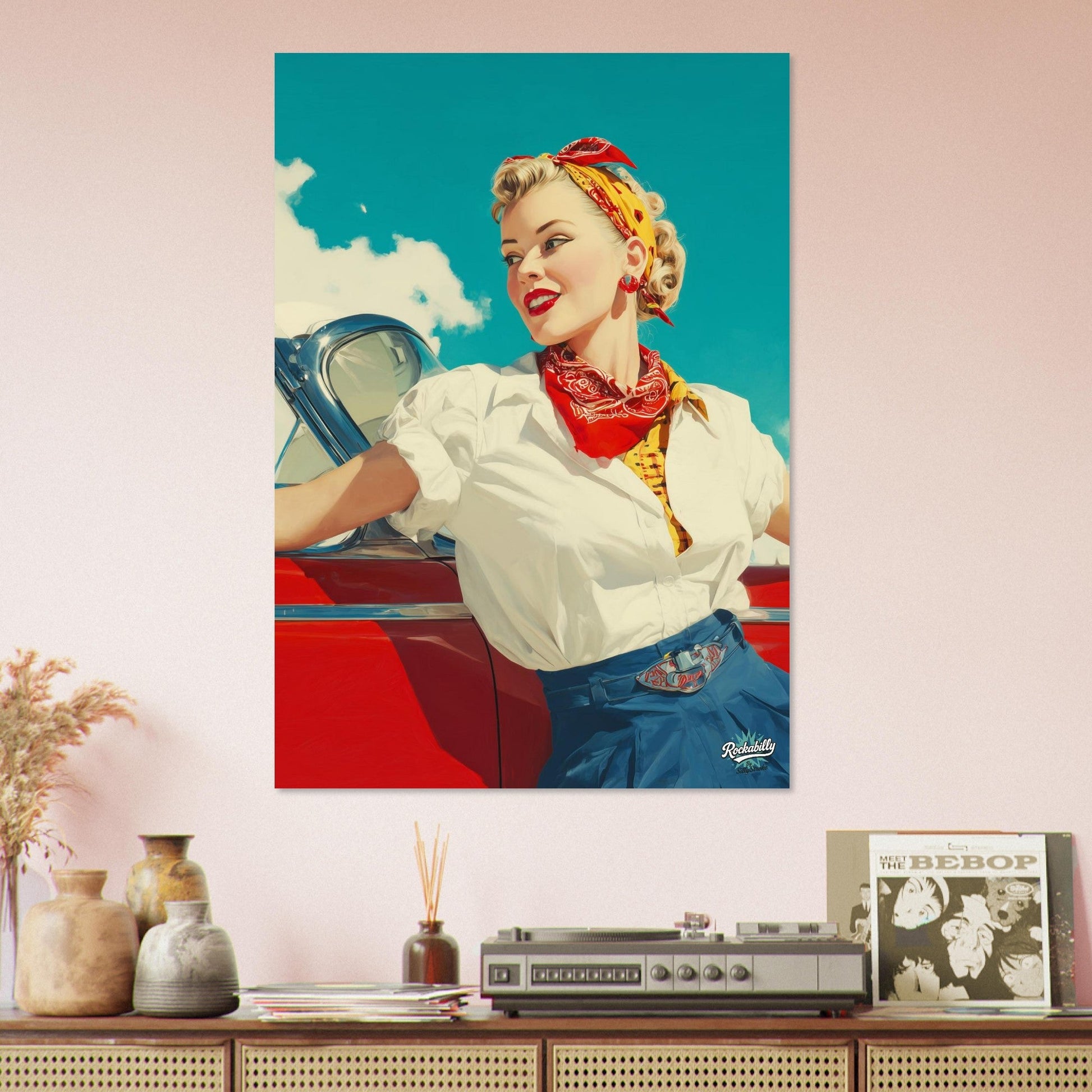 Rockabilly Poster - Vintage Wall Art - Design 4 of 20 - Sillystroke