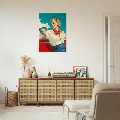 Rockabilly Poster - Vintage Wall Art - Design 4 of 20 - Sillystroke