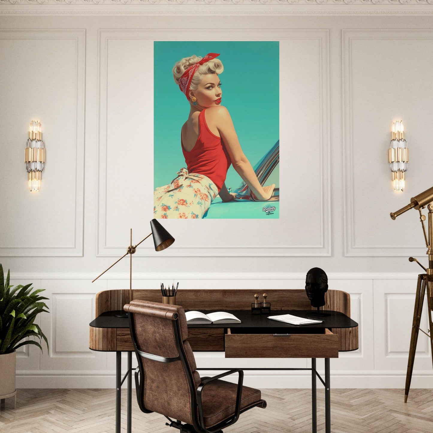 Rockabilly Poster - Vintage Wall Art - Design 5 of 20 - Sillystroke