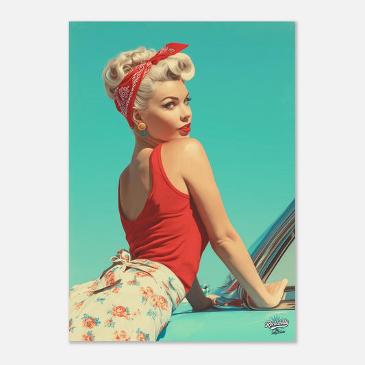Rockabilly Poster - Vintage Wall Art - Design 5 of 20 - Sillystroke