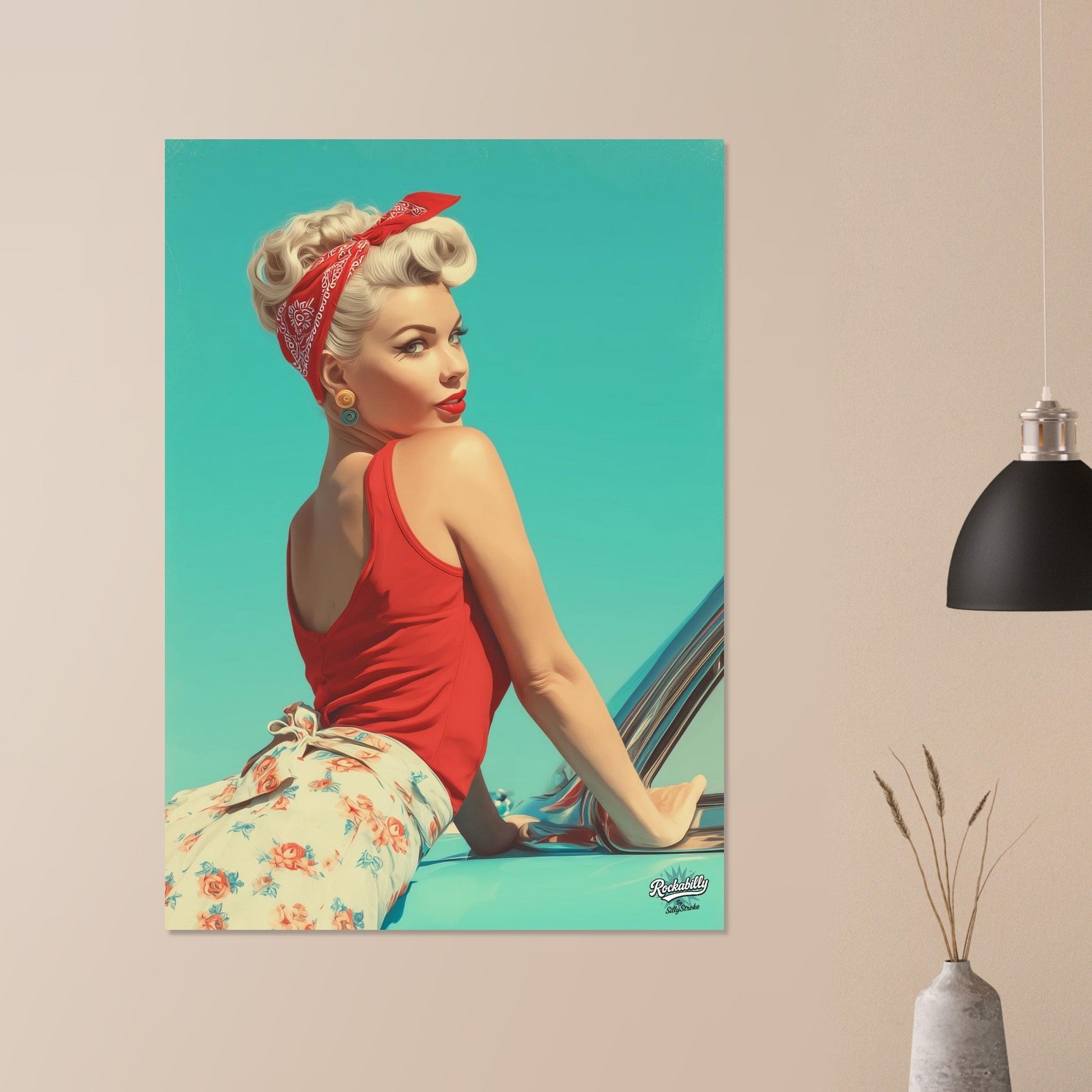 Rockabilly Poster - Vintage Wall Art - Design 5 of 20 - Sillystroke