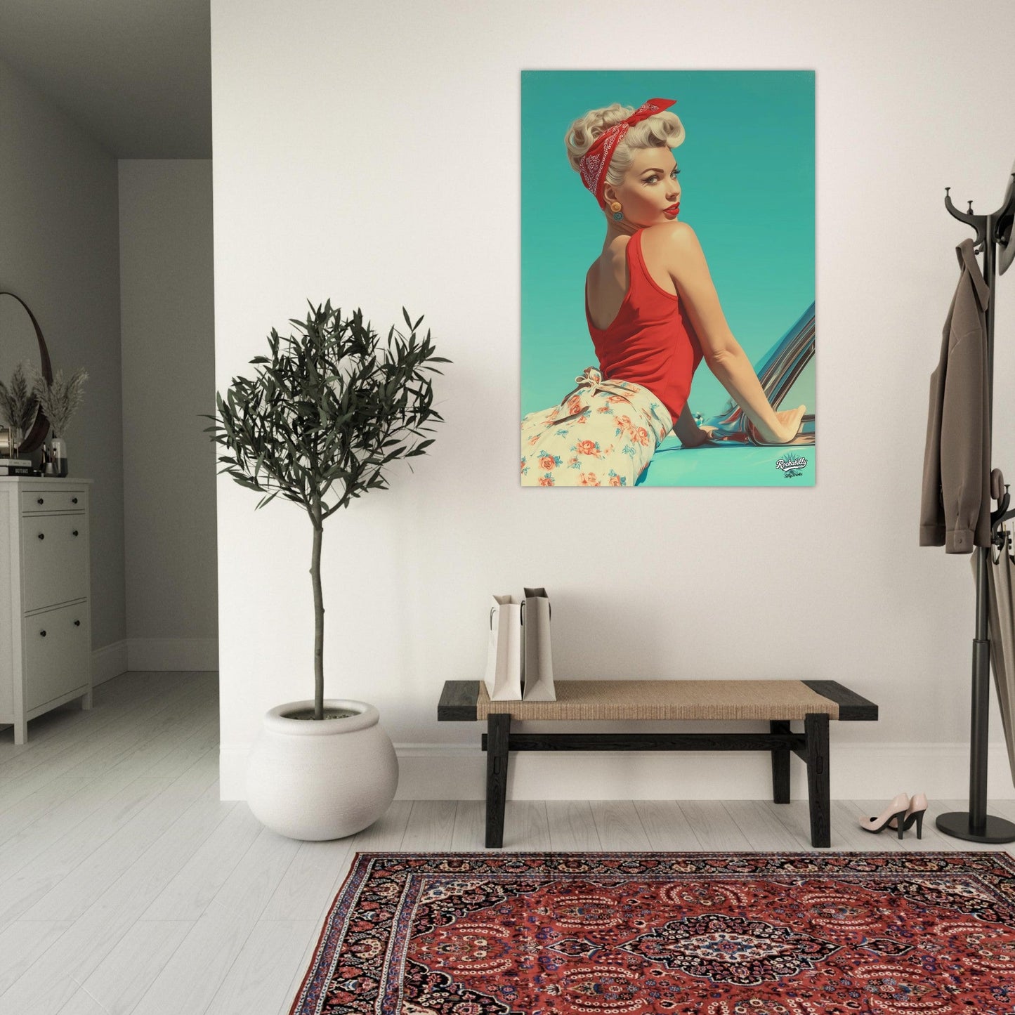 Rockabilly Poster - Vintage Wall Art - Design 5 of 20 - Sillystroke