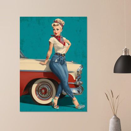 Rockabilly Poster - Vintage Wall Art - Design 6 of 20 - Sillystroke