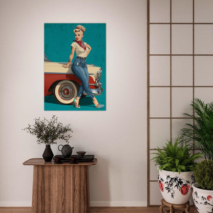 Rockabilly Poster - Vintage Wall Art - Design 6 of 20 - Sillystroke