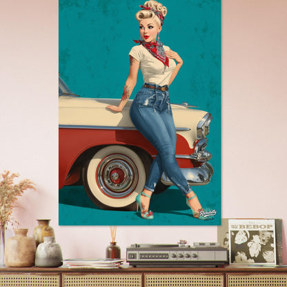 Rockabilly Poster - Vintage Wall Art - Design 6 of 20 - Sillystroke