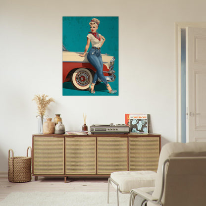 Rockabilly Poster - Vintage Wall Art - Design 6 of 20 - Sillystroke