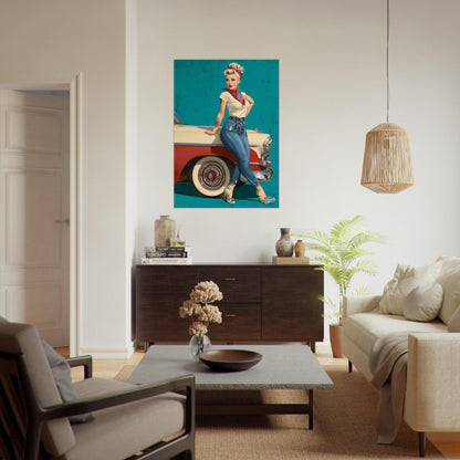 Rockabilly Poster - Vintage Wall Art - Design 6 of 20 - Sillystroke