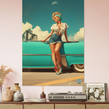 Rockabilly Poster - Vintage Wall Art - Design 7 of 20 - Sillystroke