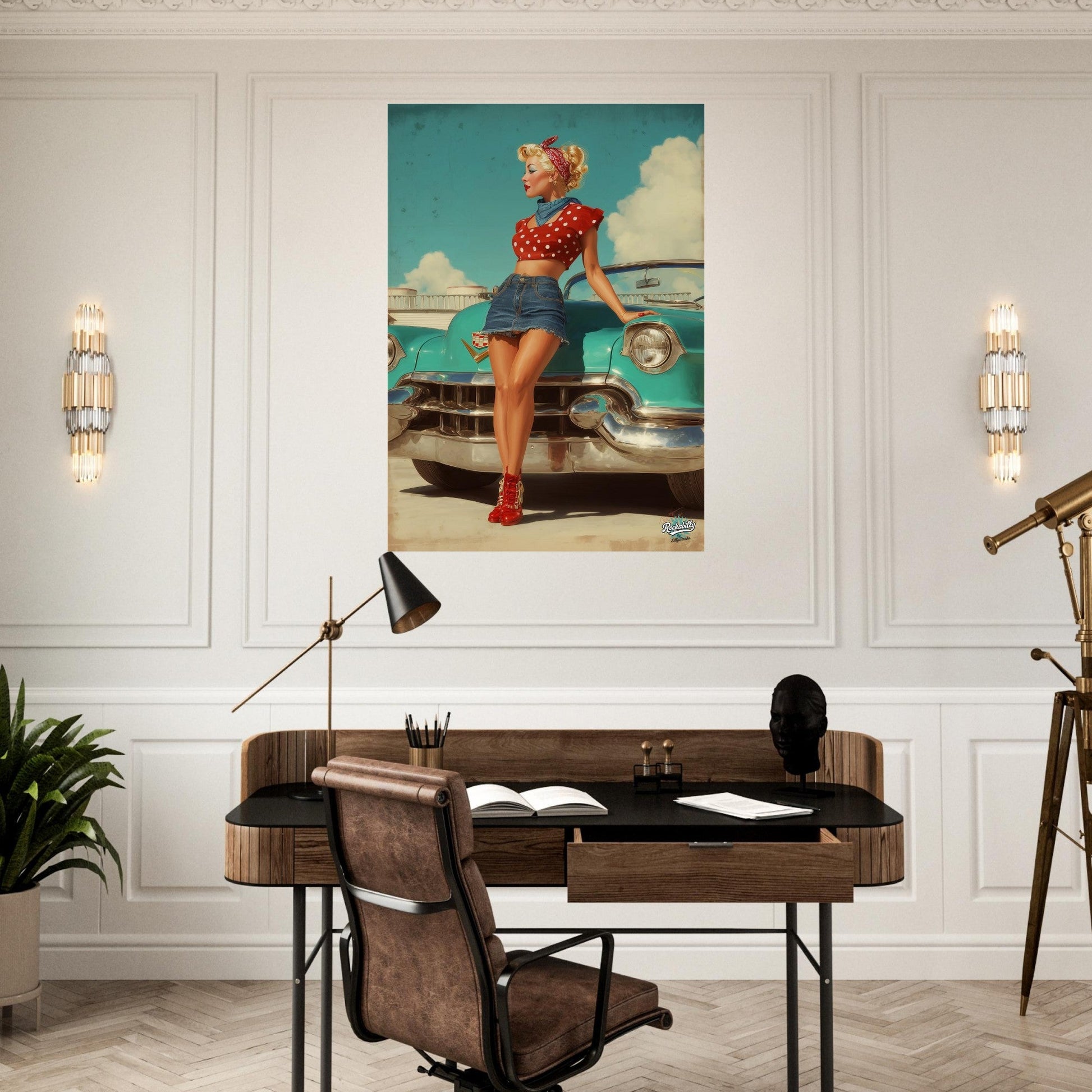 Rockabilly Poster - Vintage Wall Art - Design 8 of 20 - Sillystroke