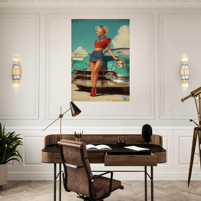 Rockabilly Poster - Vintage Wall Art - Design 8 of 20 - Sillystroke