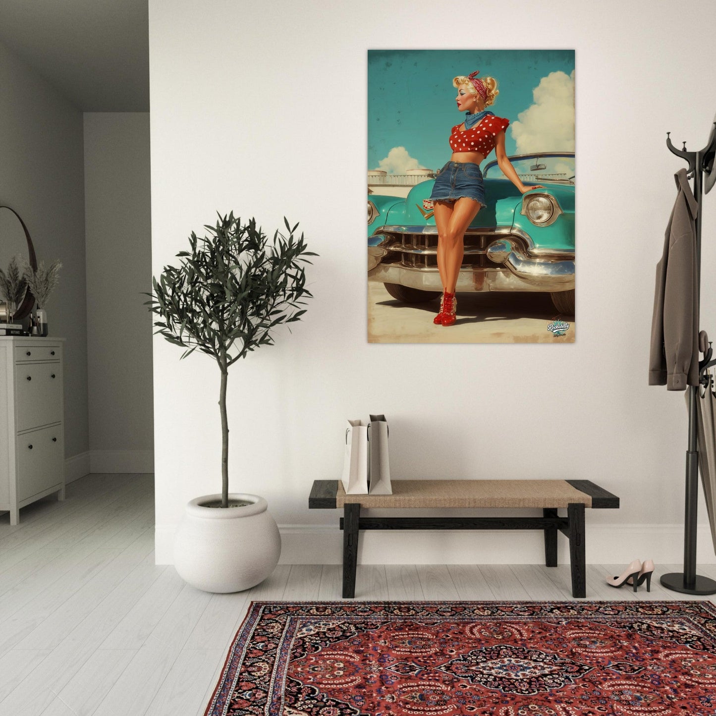 Rockabilly Poster - Vintage Wall Art - Design 8 of 20 - Sillystroke