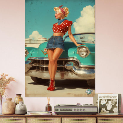 Rockabilly Poster - Vintage Wall Art - Design 8 of 20 - Sillystroke