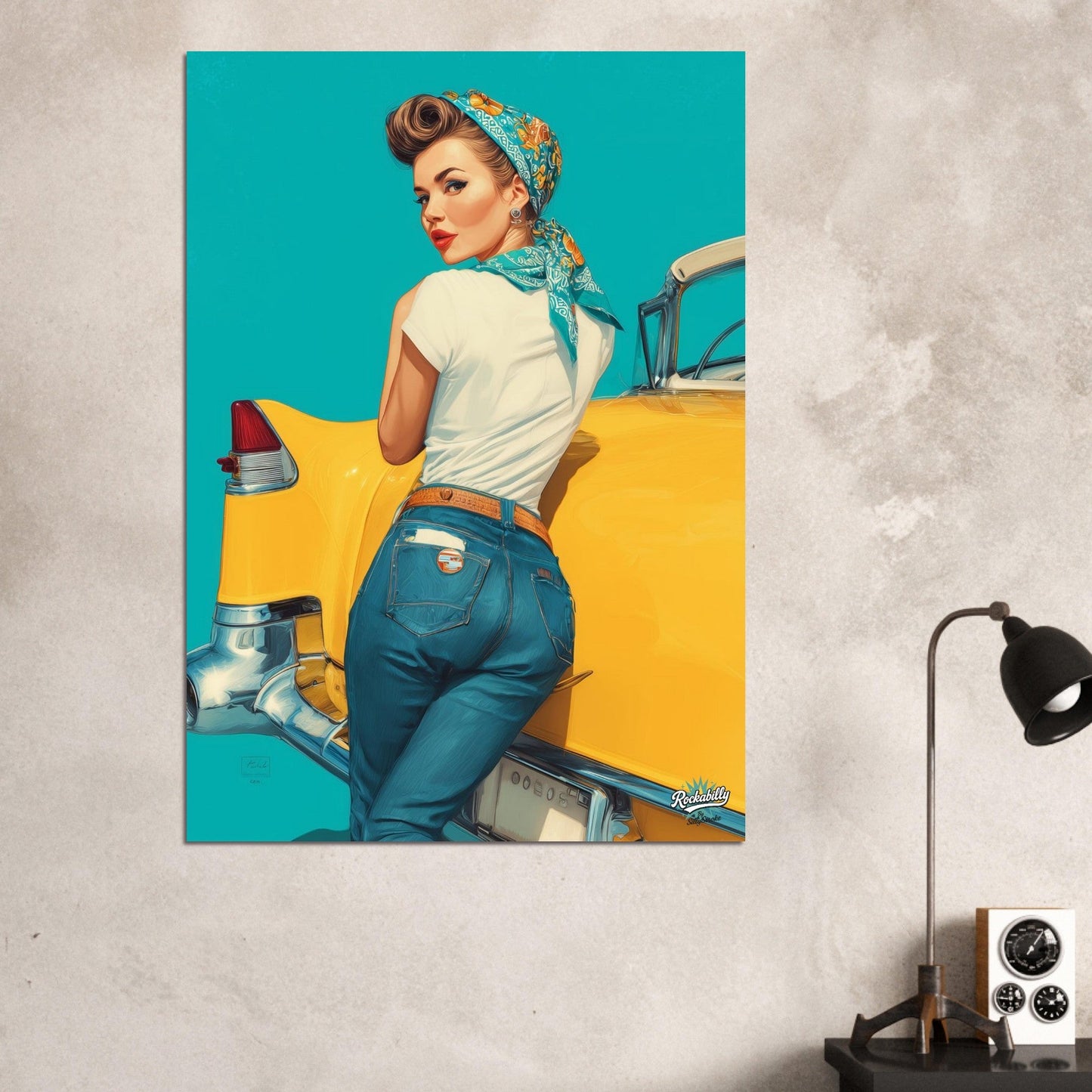 Rockabilly Poster - Vintage Wall Art - Design 9 of 20 - Sillystroke