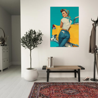 Rockabilly Poster - Vintage Wall Art - Design 9 of 20 - Sillystroke