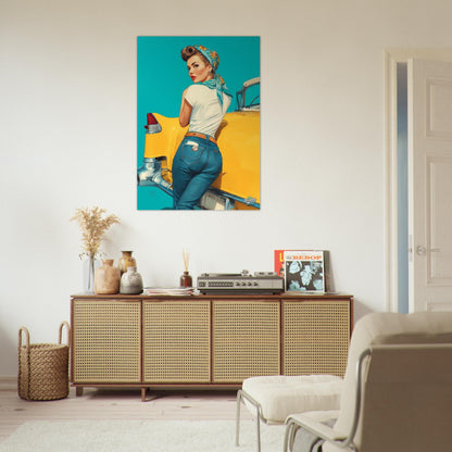 Rockabilly Poster - Vintage Wall Art - Design 9 of 20 - Sillystroke