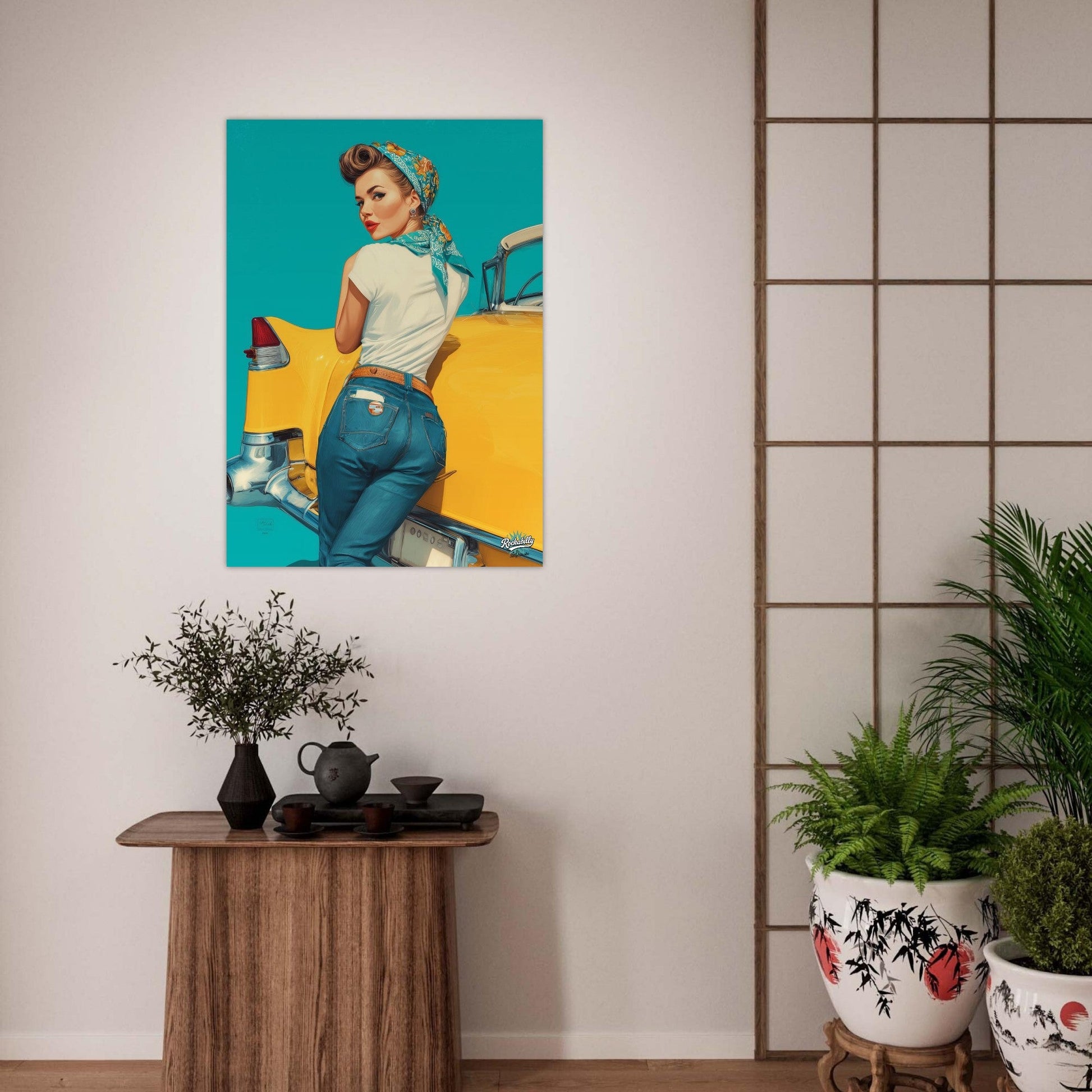 Rockabilly Poster - Vintage Wall Art - Design 9 of 20 - Sillystroke