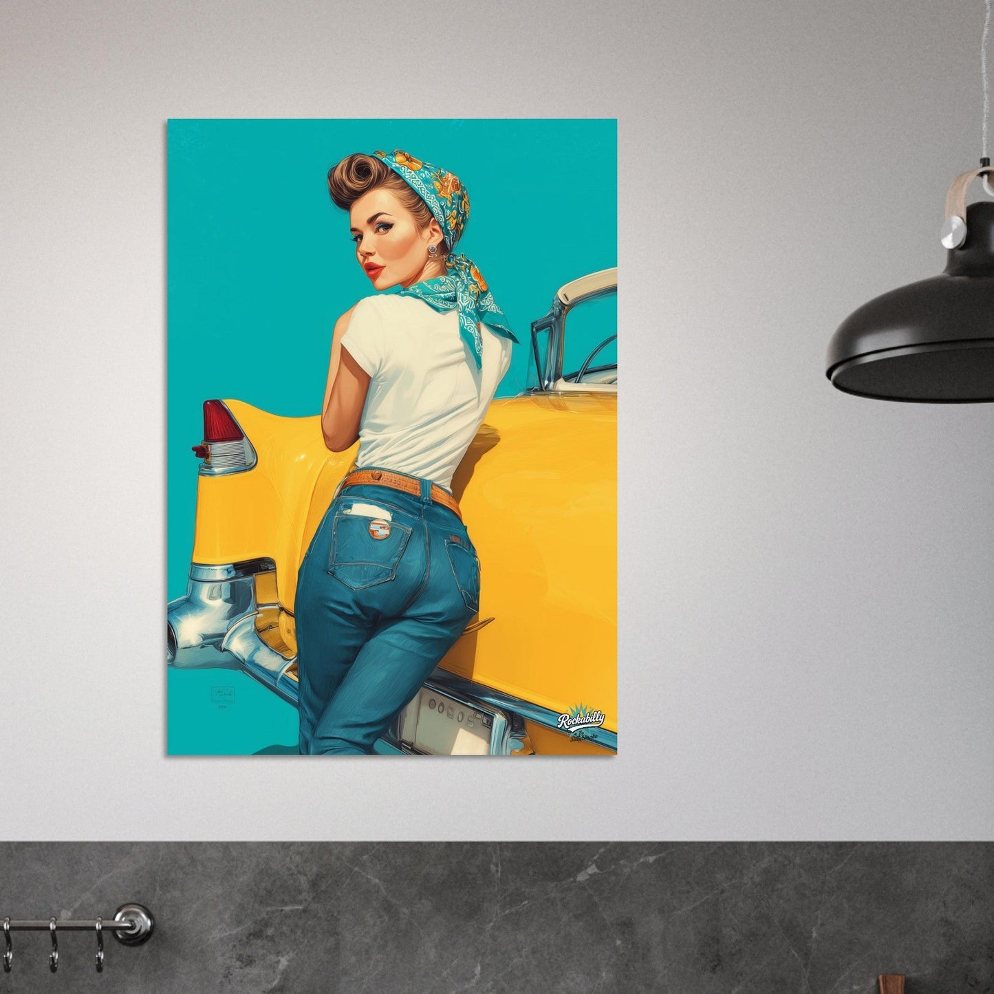 Rockabilly Poster - Vintage Wall Art - Design 9 of 20 - Sillystroke