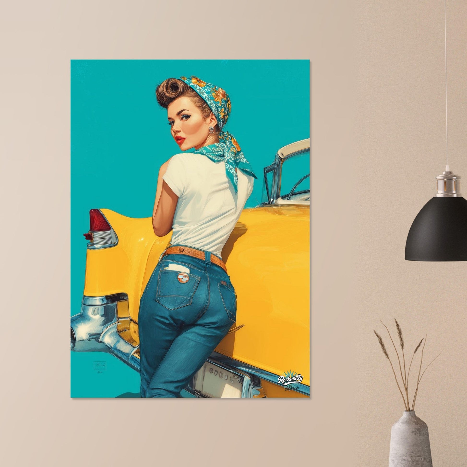 Rockabilly Poster - Vintage Wall Art - Design 9 of 20 - Sillystroke