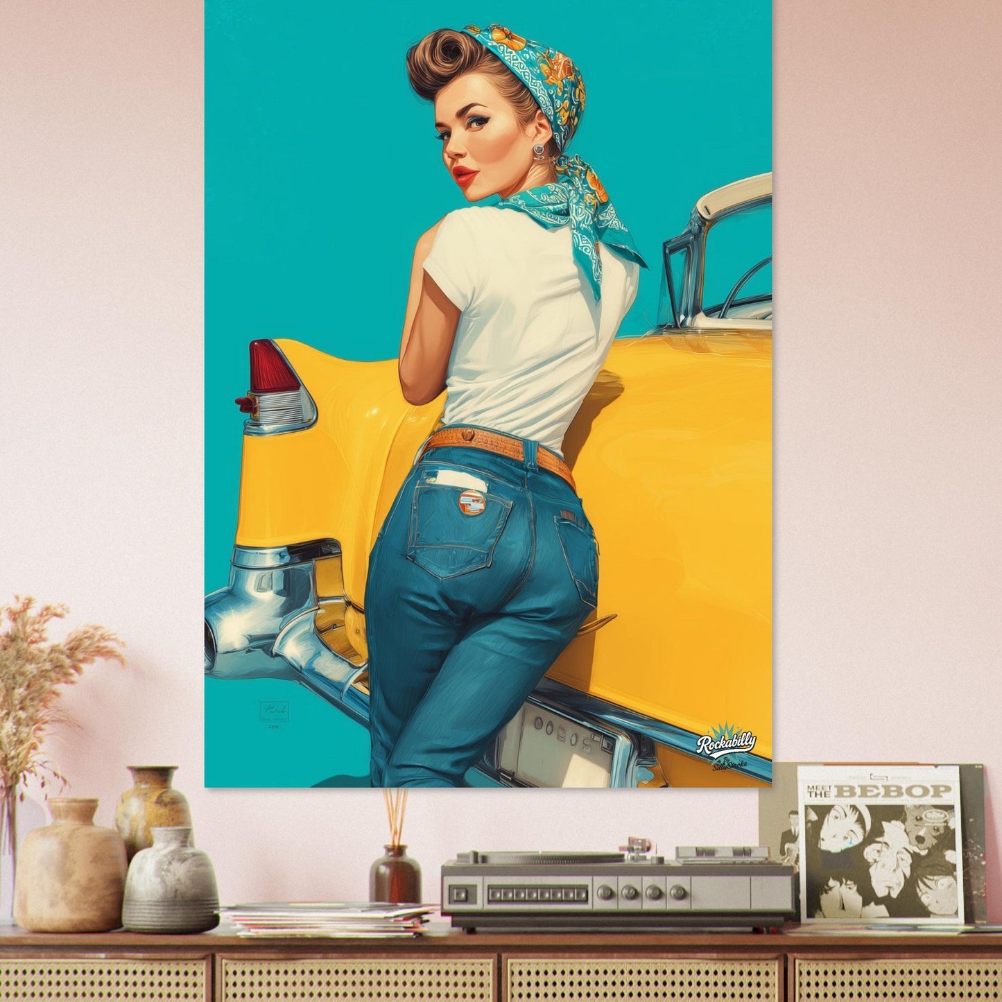 Rockabilly Poster - Vintage Wall Art - Design 9 of 20 - Sillystroke