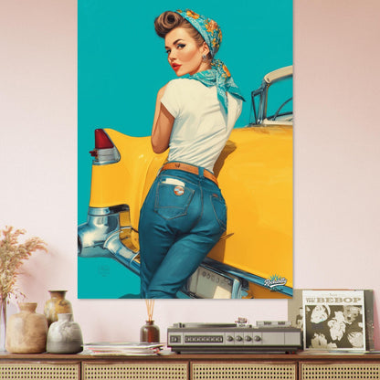 Rockabilly Poster - Vintage Wall Art - Design 9 of 20 - Sillystroke