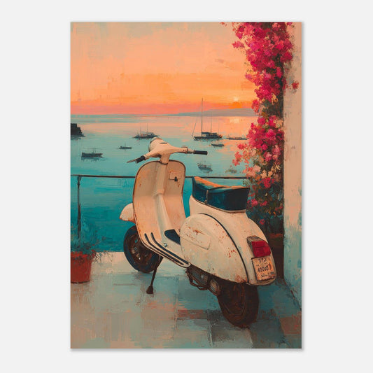 Scenic Greece coast poster - Sillystroke