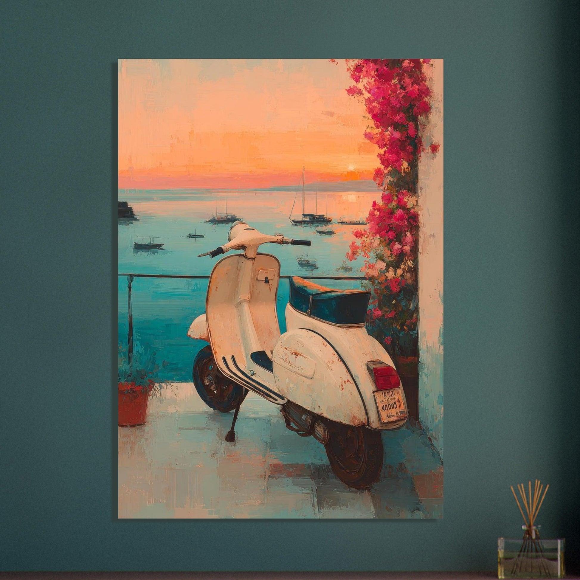 Scenic Greece coast poster - Sillystroke